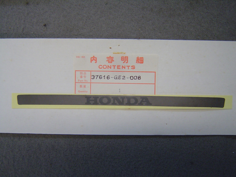 Décor autocollant compteurs Honda MBX80 MBX50 – Réf. 37616GE2003
