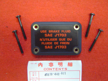 Kit couvercle bocal maître-cylindre Honda – Réf. 45519443611