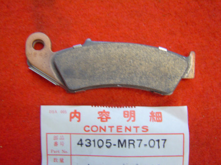 Plaquette Frein AR Honda 43105-MR7-017 | Pièce Honda