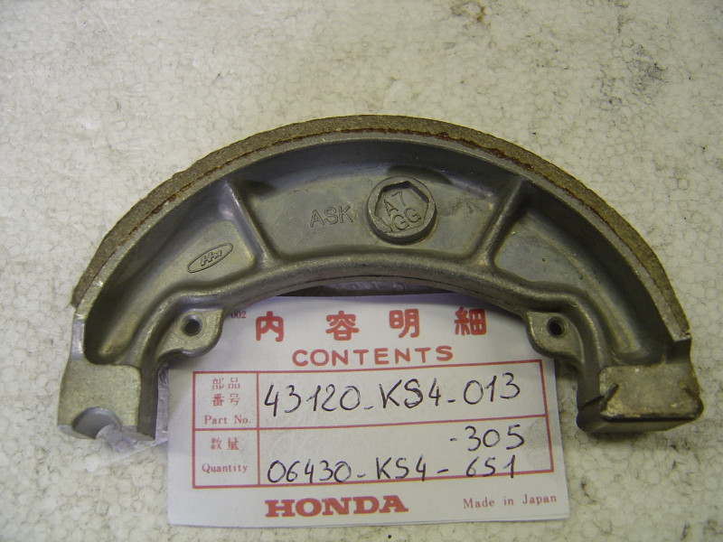 Mâchoire de frein arrière Honda – Réf. 43120KS4013