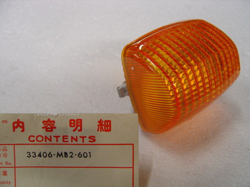 Cabochon clignotant Honda 33406-MB2-601 - Neuf NOS