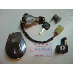 Kit contacteur clefs + bouchon réservoir Honda VT1100C3