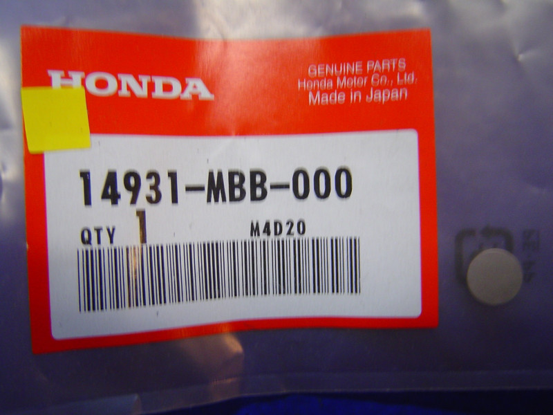 Pastille Réglage Soupape Honda 9.48mm 1.950mm - 14931MBB000