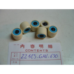 Kit 6 rouleaux variateur Honda SH100 – Réf. 22123-GAV-630