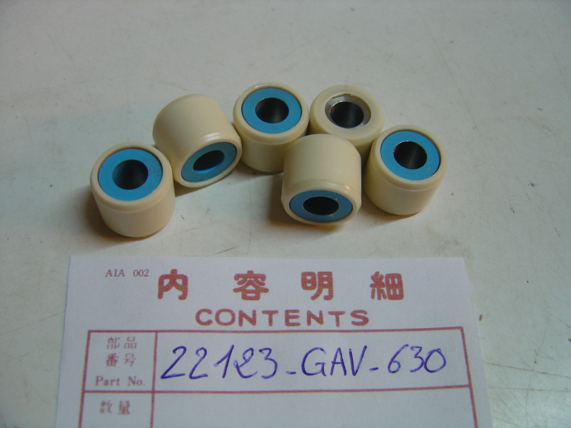 Kit 6 rouleaux variateur Honda SH100 – Réf. 22123-GAV-630