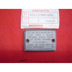 Couvercle Maître Cylindre Honda 45513MN0006