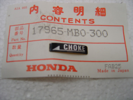 Sticker Marquage Starter Honda VF750S GL1200I – Réf. 17965MB0300
