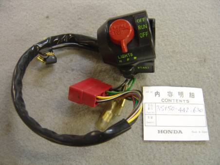 Commodo droit Honda CB250N CB400N - Réf. 35150442630