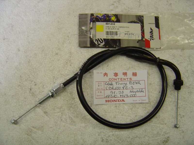 Câble de gaz tirage Honda CBR600F 93-95 adaptable
