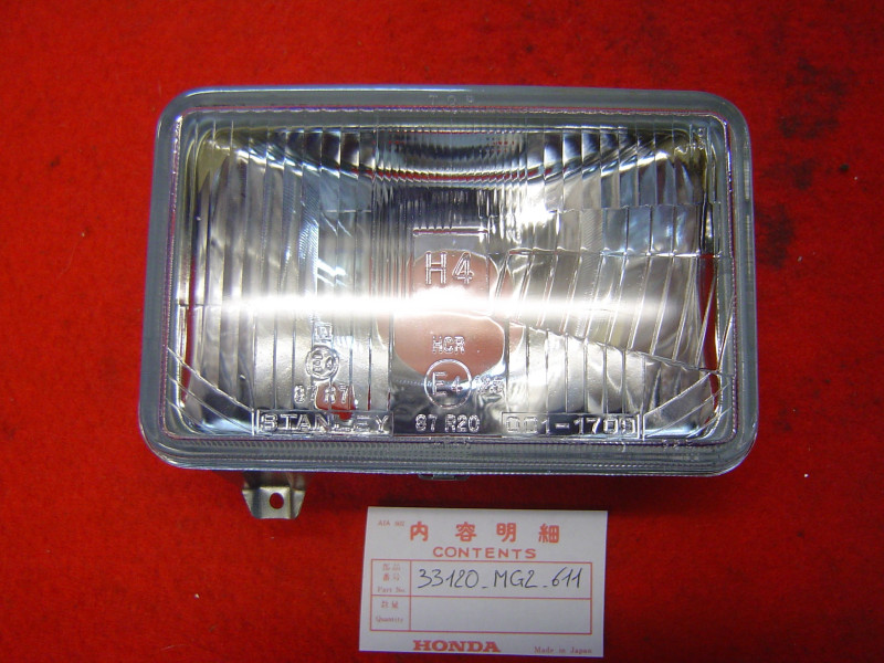 Optique phare Honda XL600 XL350 STANLEY 12V 60/55W ref 33120MG2611