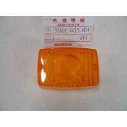 Cabochon clignotant Honda SH50 MTX125 NS125 - Réf. 33402GJ3601