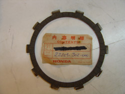 Disque garni d'embrayage épaisseur 3mm (un par moteur) de CB350F-CB400four XL3