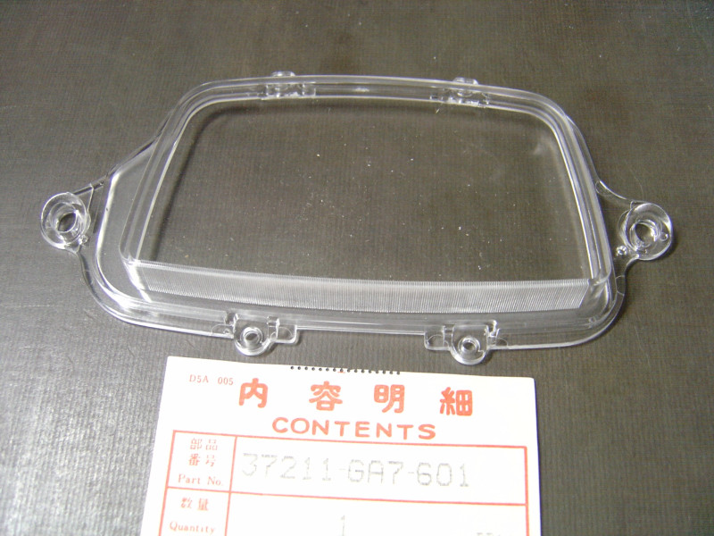 Vitre boîtier compteur Honda NS50A - Réf. 37211-GA7-601