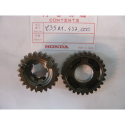 Jeu Pignons Fou 28dts & Crabots 24dts Honda XL125S