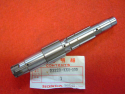 Arbre sortie boite de XR200RE 84 Honda 23220-KK0-000 idem 23220-KK1-000