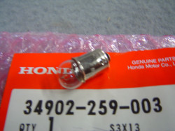 Ampoule témoin 12V 3.4W de divers modèles 34902-259-003 remplace 34902-259-000