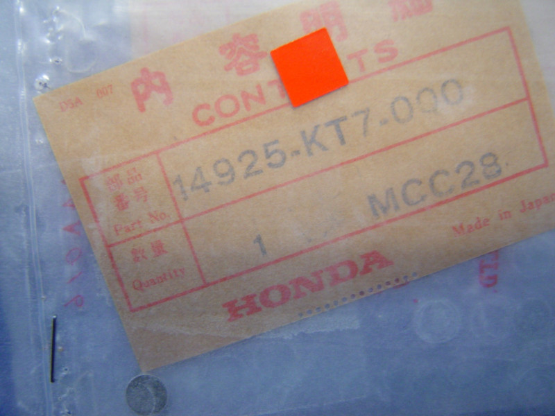 Pastille Soupape Honda 7.48mm ép. 1.80mm - Réf. 14925KT7000