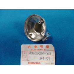 Embase chromée clignotant Honda CB450 CM125C – Réf. 33401292003