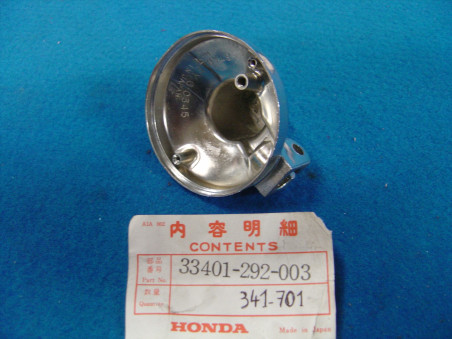 Embase chromée clignotant Honda CB450 CM125C – Réf. 33401292003
