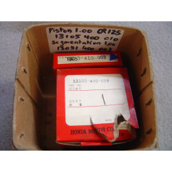 Piston + Segments +1,00 mm Honda CR125M3 Elsinore 74-78