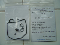 Pochette de joints toriques des carbus pour CX400-500 tous modèles