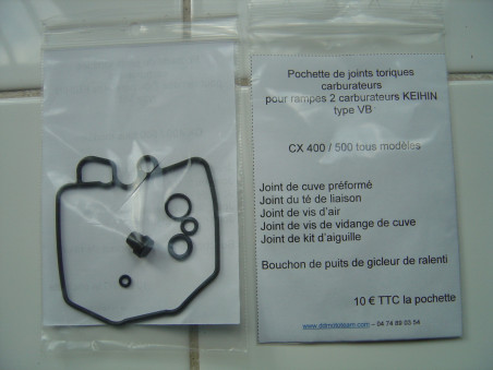Pochette joints toriques carburateur Honda CX400 CX500 - 16010415000A