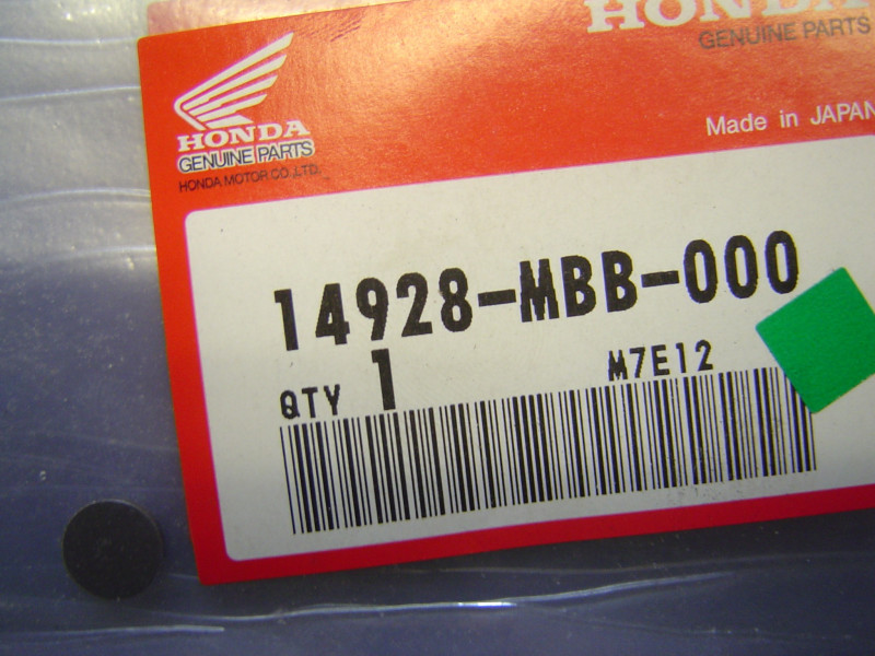 Pastille Réglage Soupape Honda 9.48mm - Réf. 14928MBB000