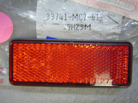 Catadioptre Bavette AR Honda 33741-MC7-612 - Pièce Neuve