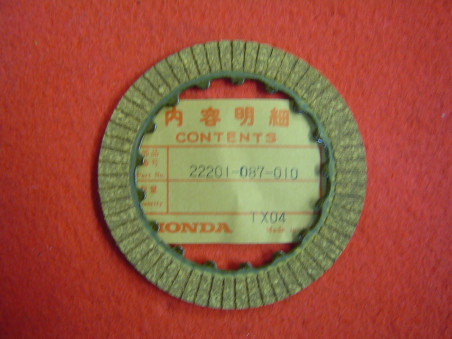Disque garni embrayage Honda C70 CD70 ST70 - Réf. 22201-087-010