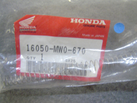 Ressort de boisseau Honda neuf 16050-MW0-670