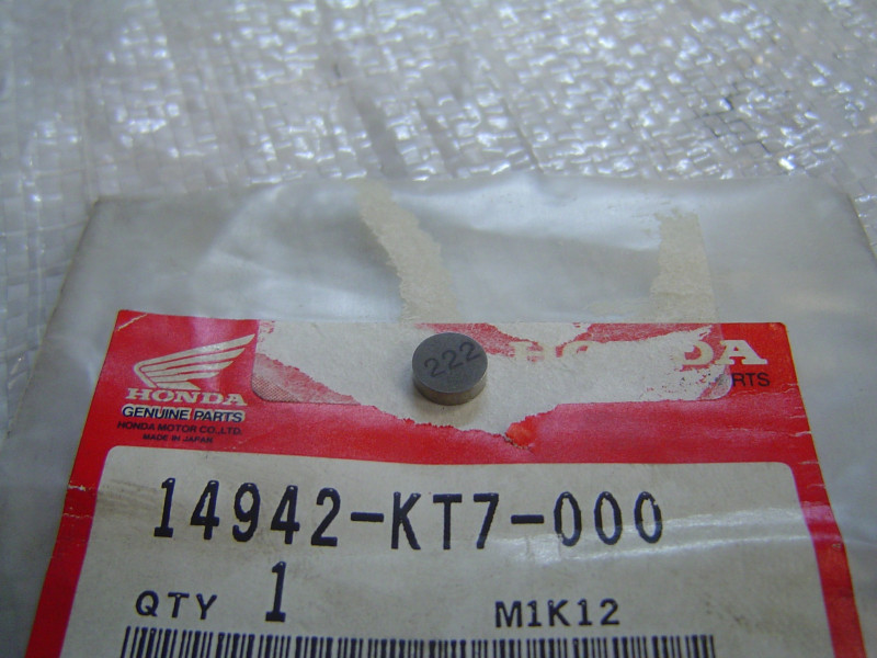 Pastille réglage soupape Honda 7.48mm - 2.225mm | Réf. 14942KT7000