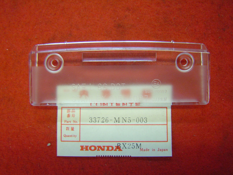 Cabochon éclairage plaque Honda GL1500 88-95 réf. 33726MN5003