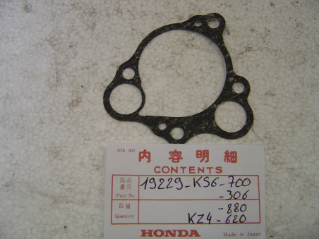 Joint papier pompe à eau Honda CR125R 87/91 - Réf 19229KS6700