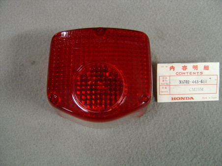 Cabochon Feu Arrière Honda CB250 CB400 XL CM - Réf. 33702443611