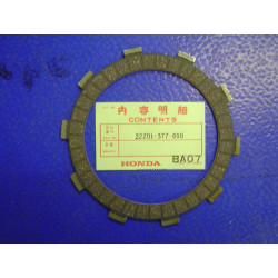 Disque garni embrayage Honda CB400F CB350F – Réf. 22201377000