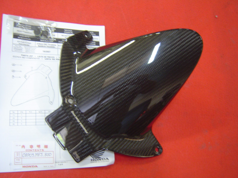 garde boue AR ras la roue carbone de CBR600RR 08/12 HONDA 08P09-MFJ-800