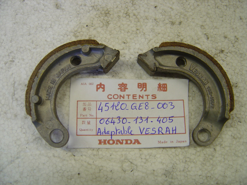 Mâchoires de frein Honda P50 PA50 PC50 NE50 Z50R adaptable
