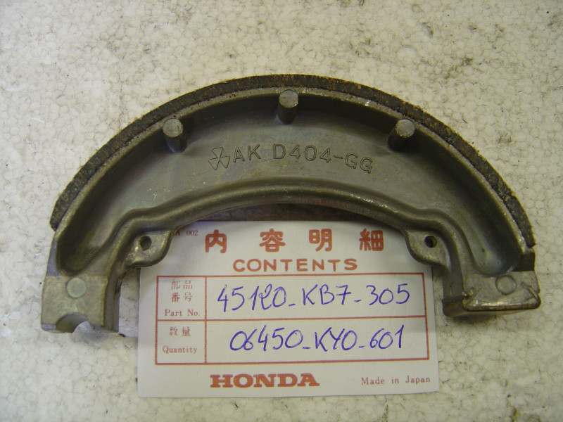 Jeu Mâchoires de Frein Honda – Réf. 45120KB7305