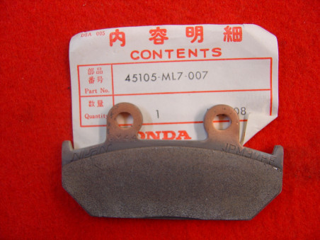Plaquette frein avant Honda - Réf. 45105ML7007