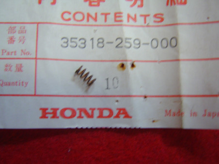 Ressort bouton poussoir commodo Honda CB SL - Réf. 35318259000
