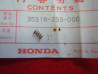 Ressort bouton poussoir commodo Honda CB SL - Réf. 35318259000