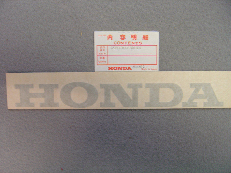 Autocollant réservoir gauche Honda VFR750FG 86 – Réf. 17531ML7300ZB