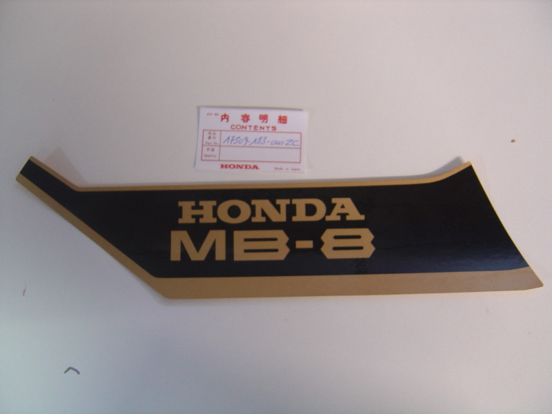 Décor autocollant réservoir gauche Honda MB80SA - Réf. 17509183000ZC