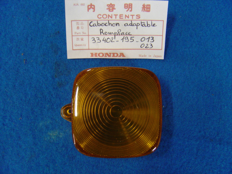 Cabochon Clignotant Honda MTX50SC ZB50 XL125SD | 33402195013A