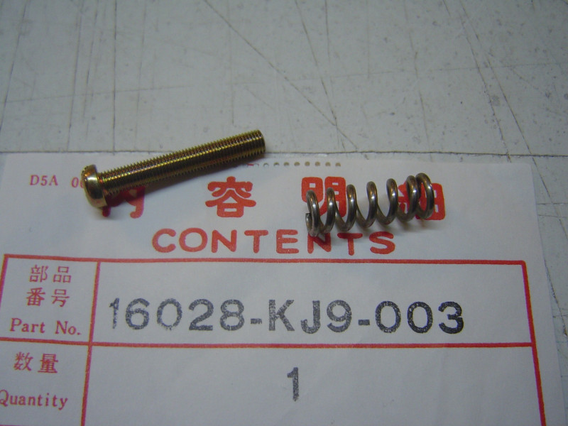 Vis de ralenti + ressort Honda CH125 Spacy | 16028KJ9003