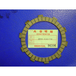 Disque garni embrayage Honda 22201KA3712 = 22201KAE000