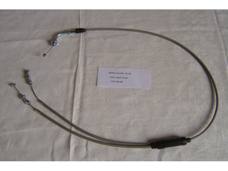 Câble de gaz Honda CB250 CB350 - Réf. 17910-286-000A