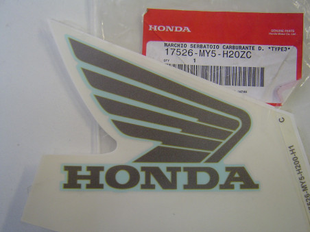 Décor autocollant réservoir droit Honda CB500 00-02 - Ref 17526MY5H20ZC