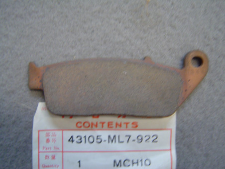 Plaquette frein arrière Honda NISSIN 43105ML7922