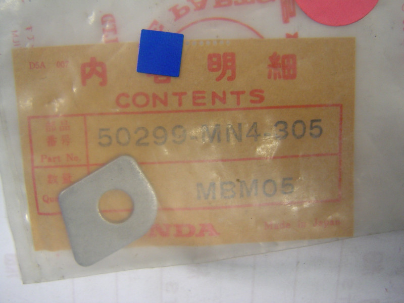 Plaque de montage Honda CBR600 88/90 - Réf. 50299MN4305